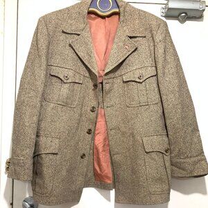 VINTAGE LEISUREWERAR TIP TOP MADE IN CANADA TWEED JACKETS SIZE L
